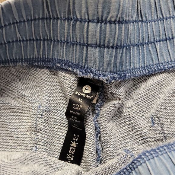 90 Degree Pull On Shorts ~ Sz XL ~ Blue ~ Elastic Waist ~ 3" Inseam - Picture 3 of 4